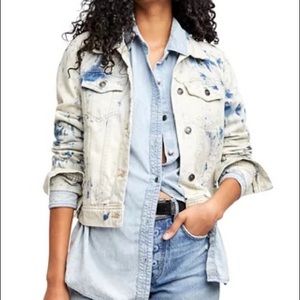 NWT Free People Rumors Denim Jacket